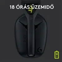 Logitech G435 Lightspeed Wireless fekete gamer headset #6