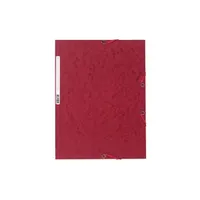 Exacompta A4 prespán cseresznyepiros gumis mappa
