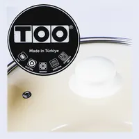 TOO LINE ROSE 3,65 literes, 22cm átmérő, 11cm magasságú lábas (fazék) üveg fedővel #5