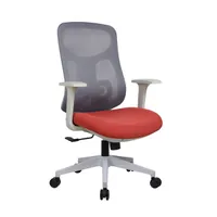 IRISOffice Avalon narancs/szürke ergonómikus, szövet-hálós irodai forgószék háttámasszal #2