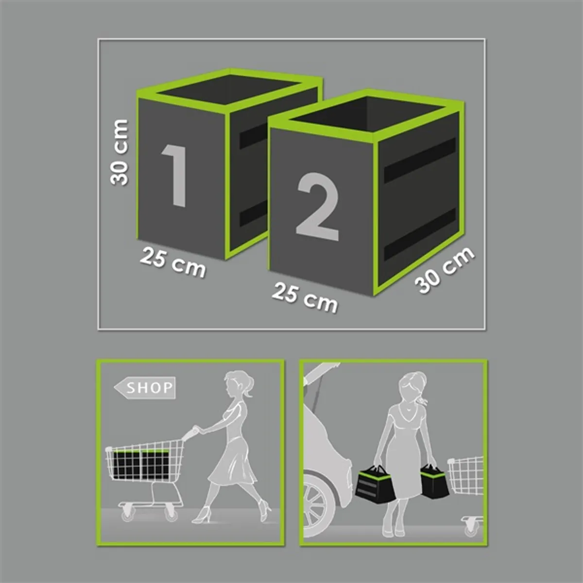 MNC 54925 csomagtartóba 2db autós rendszerező #3