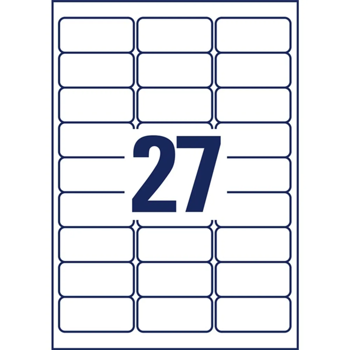 Avery L4737REV-65 63,5x29,6 mm visszaszedhető univerzális 50+15 lap 1755 db-os etikett #3