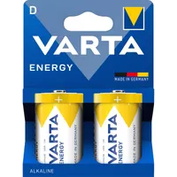 VARTA 4120229422 Energy D (LR20) góliát elem 2db/csomag (műanyagmentes csomagolás) #1