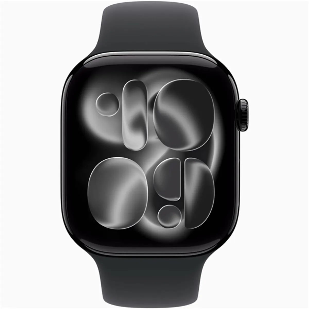 Apple Watch S11 GPS-es (46mm) kozmoszfekete alumínium tok, fekete M/L sportszíjas okosóra #2