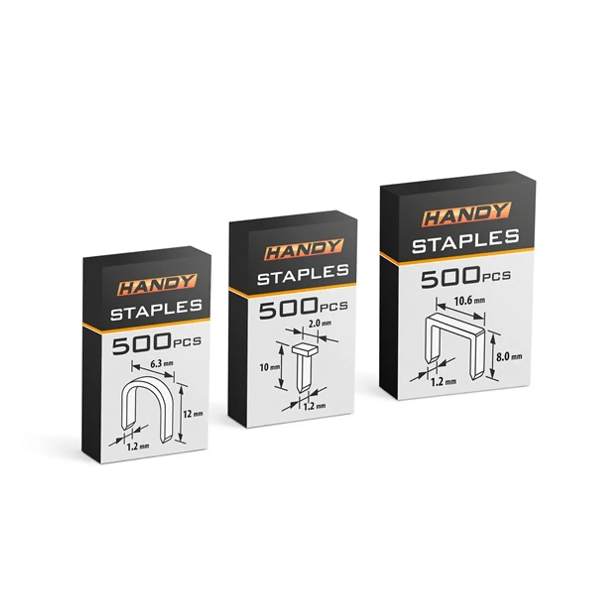 Handy 10442 tűzőgép + kiszedő eszköz + 3 féle kapocs kézi tűzőkapocs szett #3