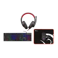 White Shark COMANCHE 3 WS GC-4104HU fekete billentyűzet + egér + egérpad + headset gamer kombó #1