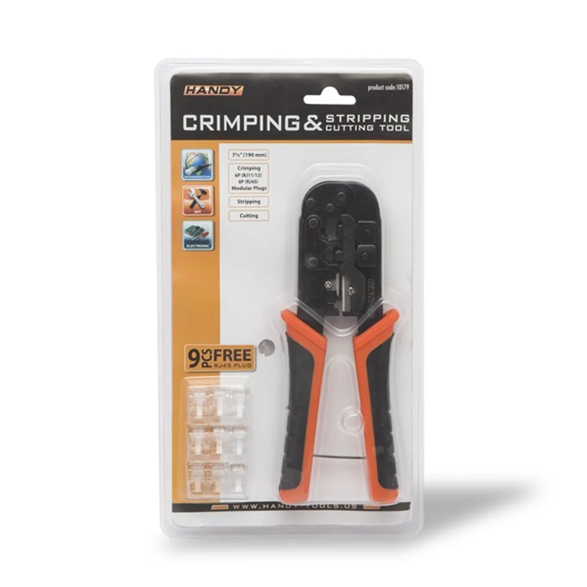 Handy 10179 - Krimpelő-, blankoló- és vágó fogó #3