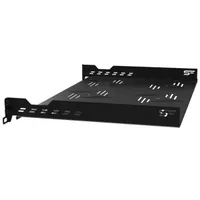 Stalflex B-RSF19-1U-300B 19" 1U 300mm mély 2 ponton rögzíthető fekete fix tálca #4