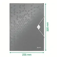 Leitz WOW A4 pp piros gumis mappa #5