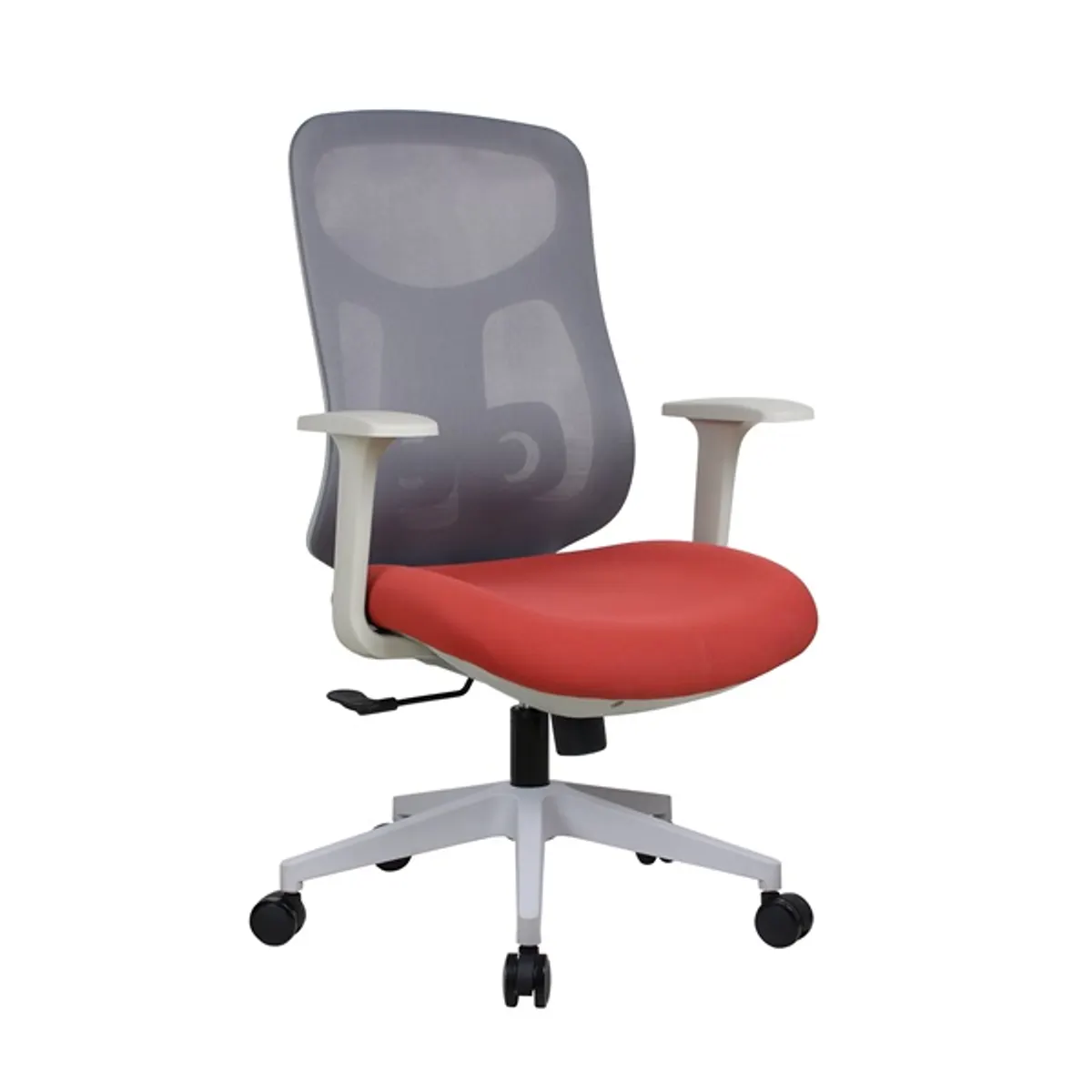 IRISOffice Avalon narancs/szürke ergonómikus, szövet-hálós irodai forgószék háttámasszal #2