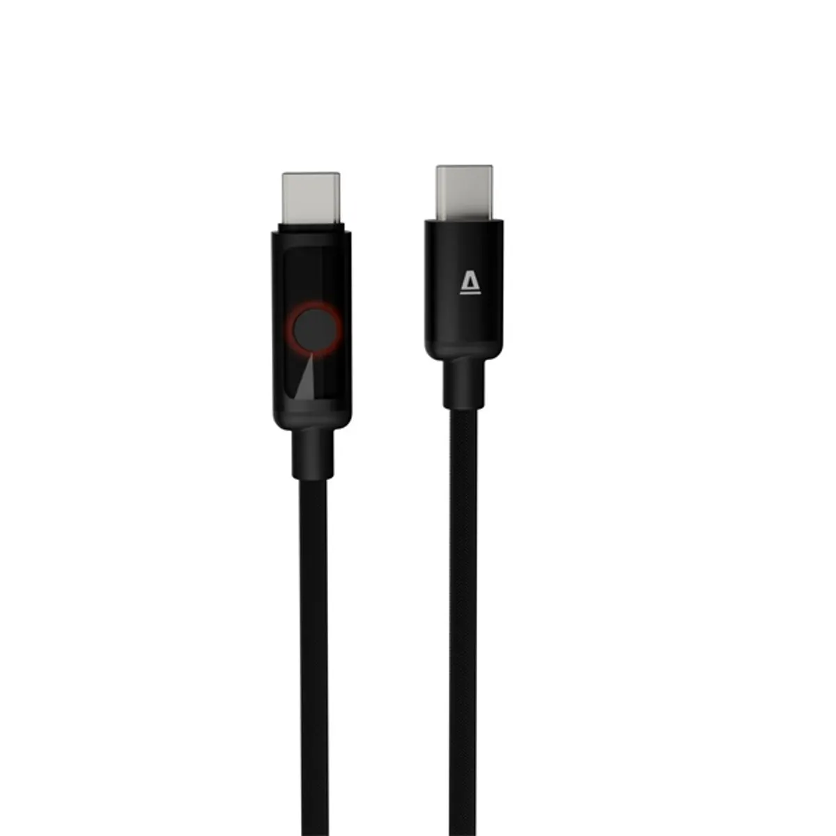 AVAX CB653 PULSEY 0,5m 60W USB-C szürke fonott gyorstöltő LED kábel #5