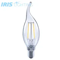 Iris Lighting Filament Bulb Longtip E14 FLCT35 4W/4000K/360lm aranyszínű gyertya LED fényforrás