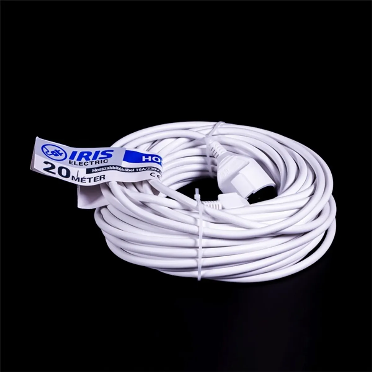 IRIS Electric IEEC-20M-16A/230V Hosszabbító 20 méteres 16A/230V, IP20, fehér #3