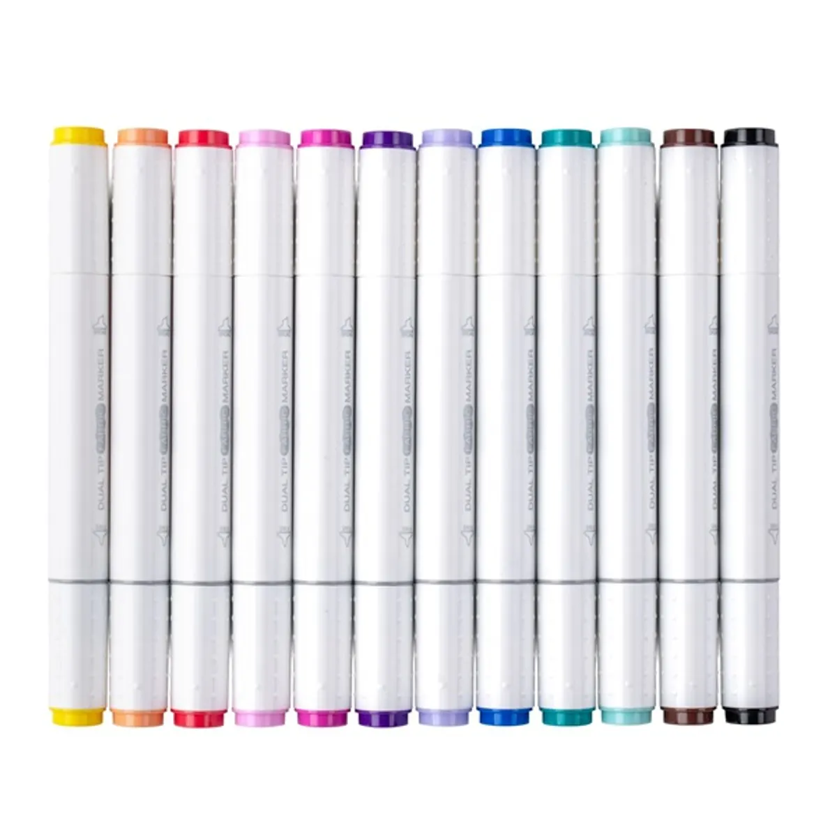 Jolly Airbrush Textile 12 darabos kétvégű színes textilmarker utántöltő készlet #2