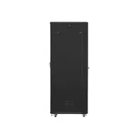 Lanberg FF01-8047-12B 19" 47U SZÉL:800mm MÉLY:1000mm MAG:2270mm lapraszerelt üvegajtós fekete rack szekrény #4