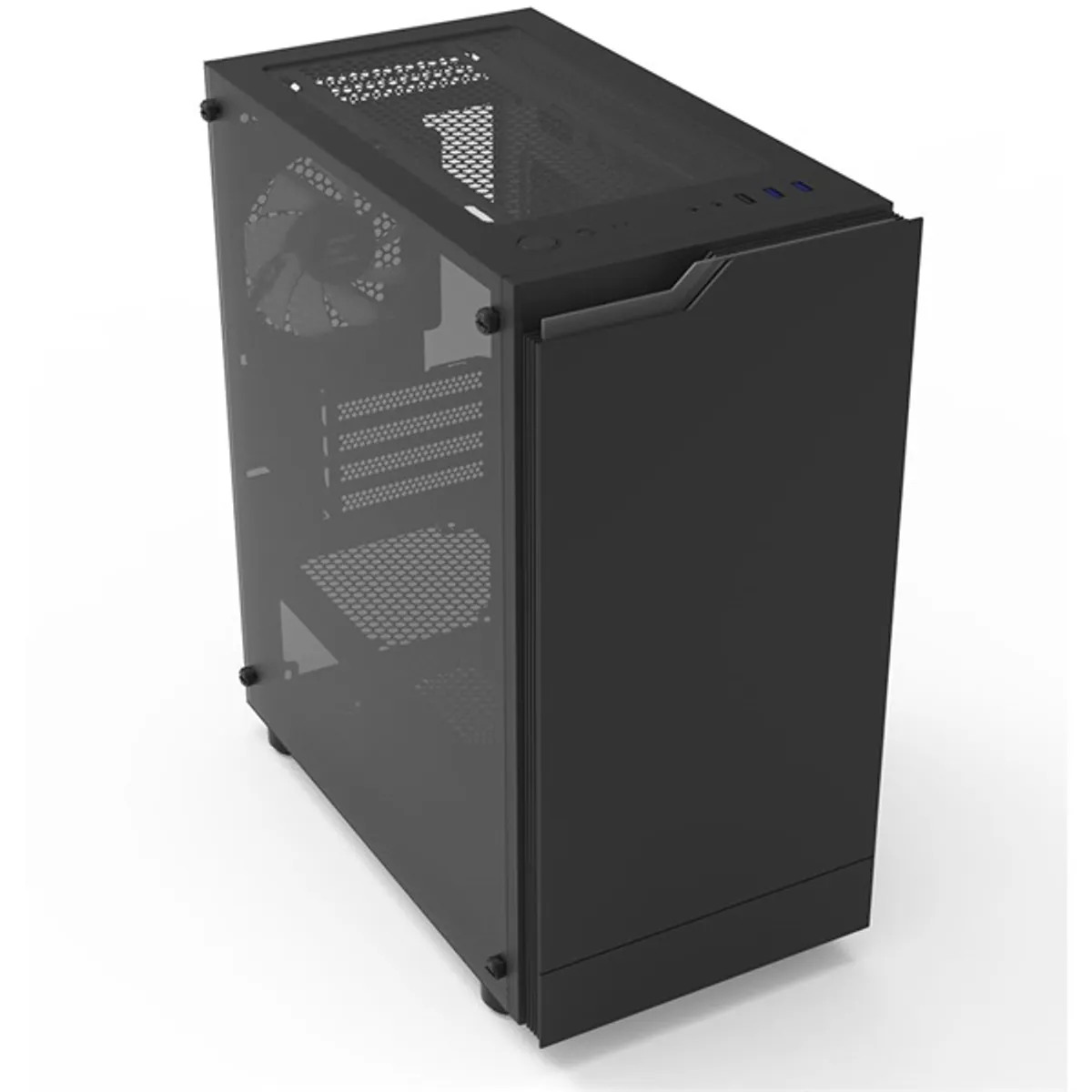 Zalman T4 PLUS Black fekete (táp nélküli) ablakos mATX ház #9