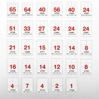 A-Series 52,5x21,2mm 100 lap, 5600 db-os etikett #2