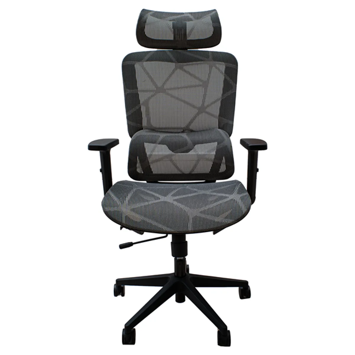 IRISOffice Helix szürke ergonómikus, szövet-hálós irodai forgószék fej és háttámasszal #2