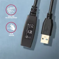 Axagon ADR-310 10m USB 3.2 Gen 1 A apa - anya aktív repeater kábel #3