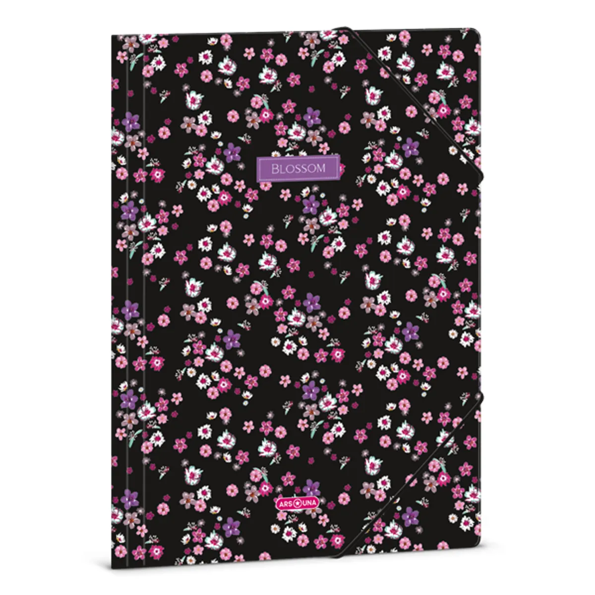 Ars Una Pearl Blossom Black 24 (5377) A4 gumis mappa #1