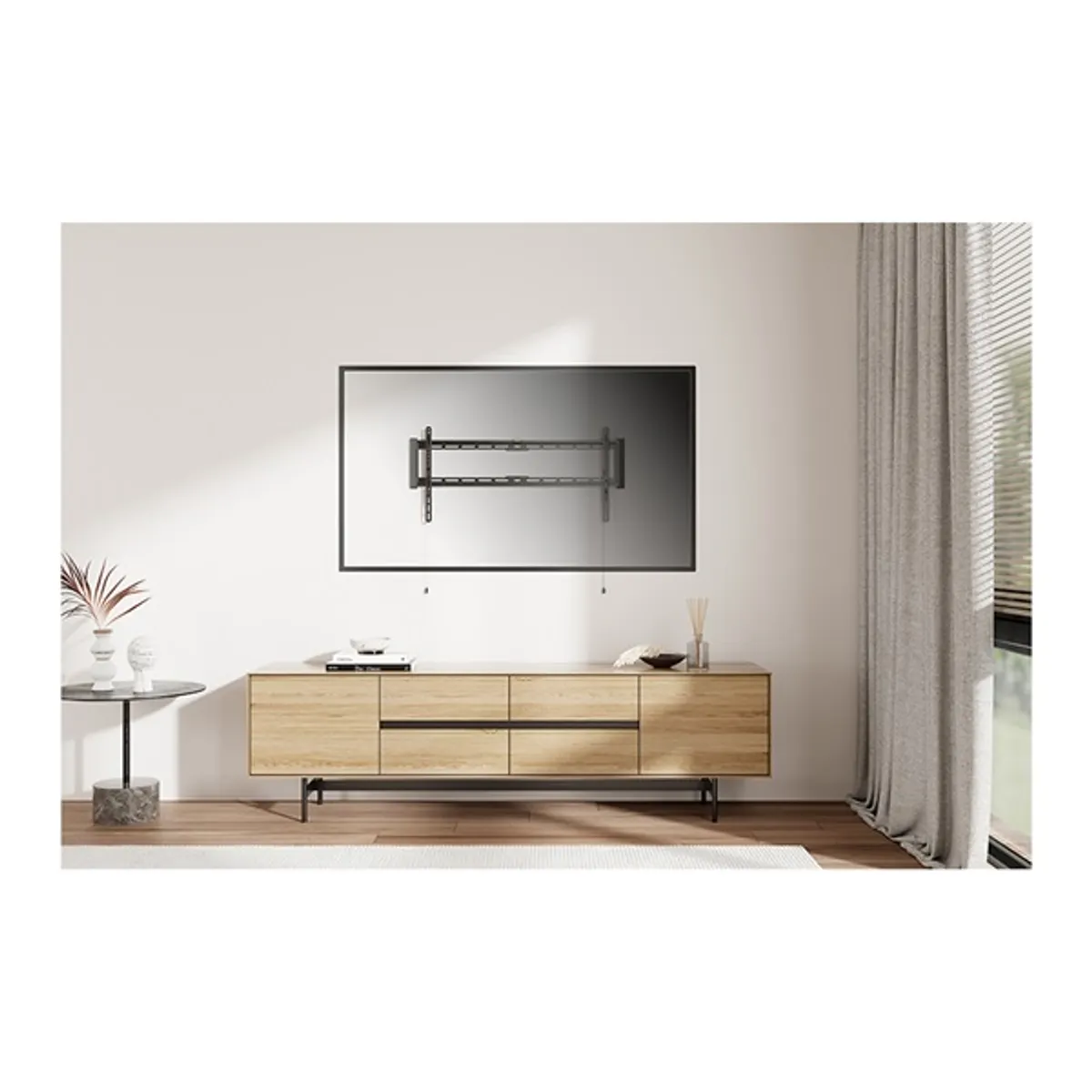 Stell SHO 7210 43"-90" fix fekete fali konzol #5