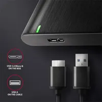 Axagon EE25-A6M USB 3.2 fekete csavar nélküli külső alumínium 2,5" HDD/SSD ház #5