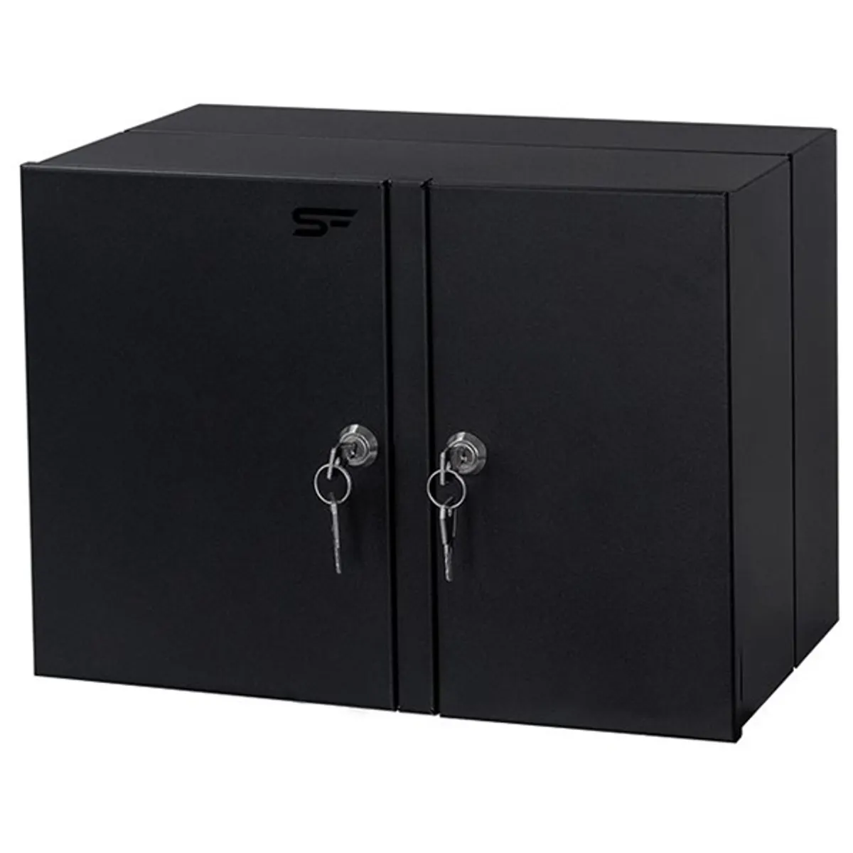 Stalflex PN2K-24D-3S-B fekete 2 kamrás falra szerelhető üres optikai elosztódoboz #1