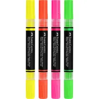 Faber-Castell Black Edition Shake&Paint Neon 4 db kétvégű akrilfilctoll készlet #2