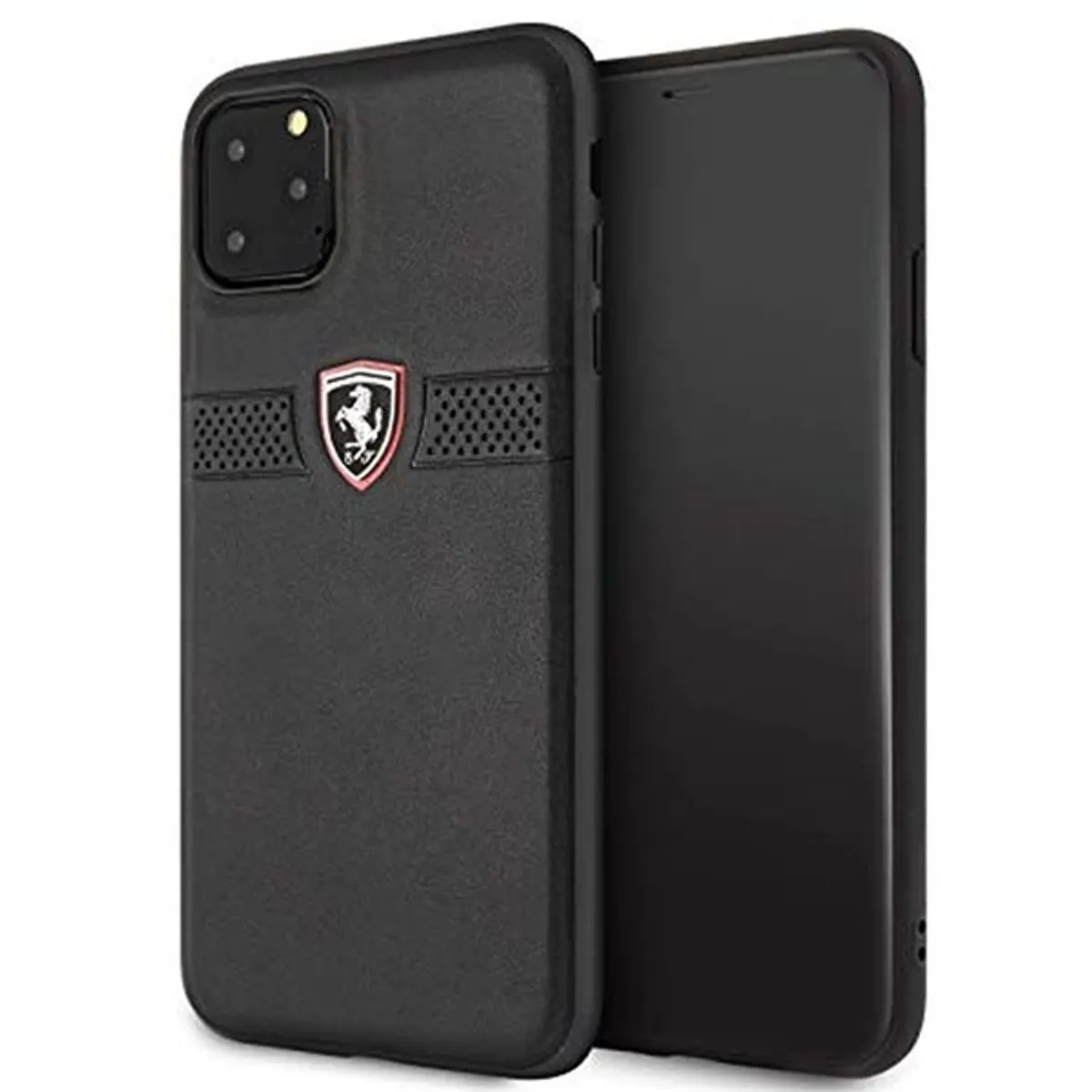 FERRARI Off Track iPhone 11 Pro Max fekete szemcsés bőr hátlap #1