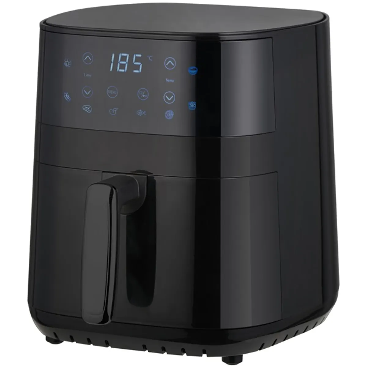 TOO AF-350-B-1400 W fekete 3,2 L forrólevegős sütő (air fryer/airfryer) digitális vezérléssel #1