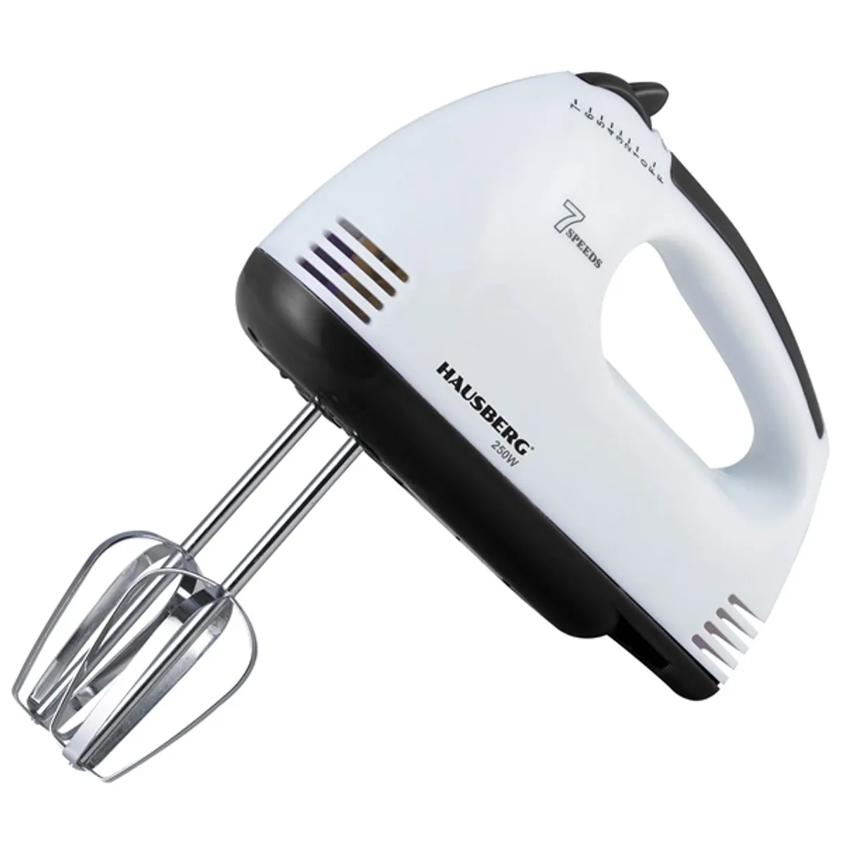 Hausberg HB-4112NG 250W-os fehér-fekete réz motorral, 7 sebességes kézimixer #1