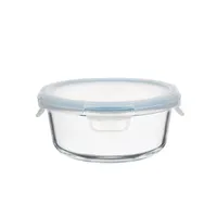 TOO KT-89 üveg 650 ml-es hőálló kerek ételtároló csatolható műanyag tetővel #2