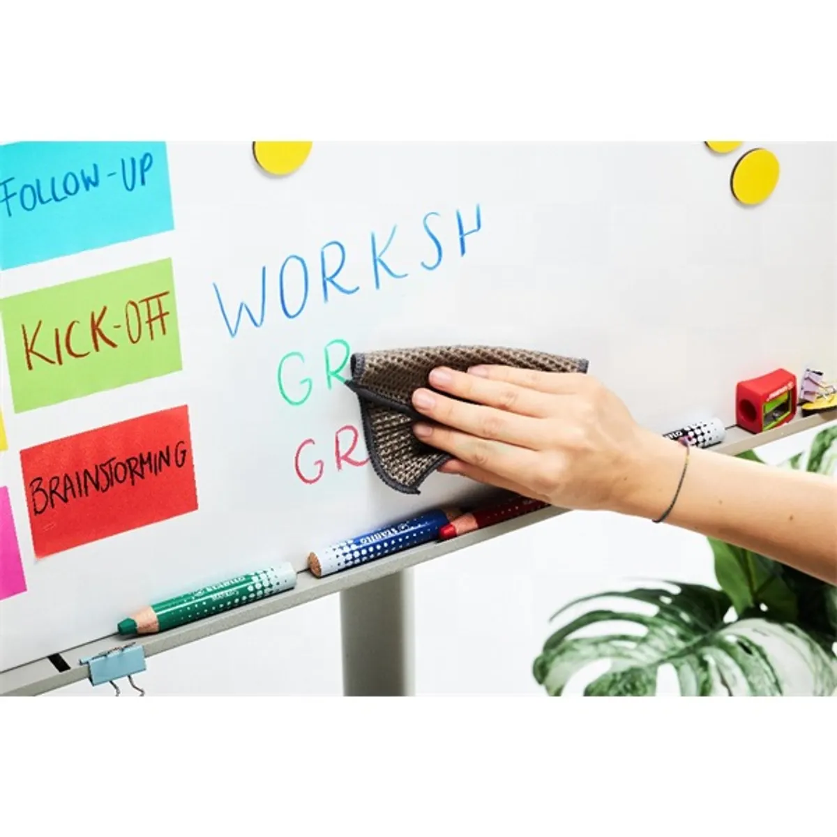 Stabilo MARKdry táblákhoz és flipchartokhoz vastag kék táblaceruza #3