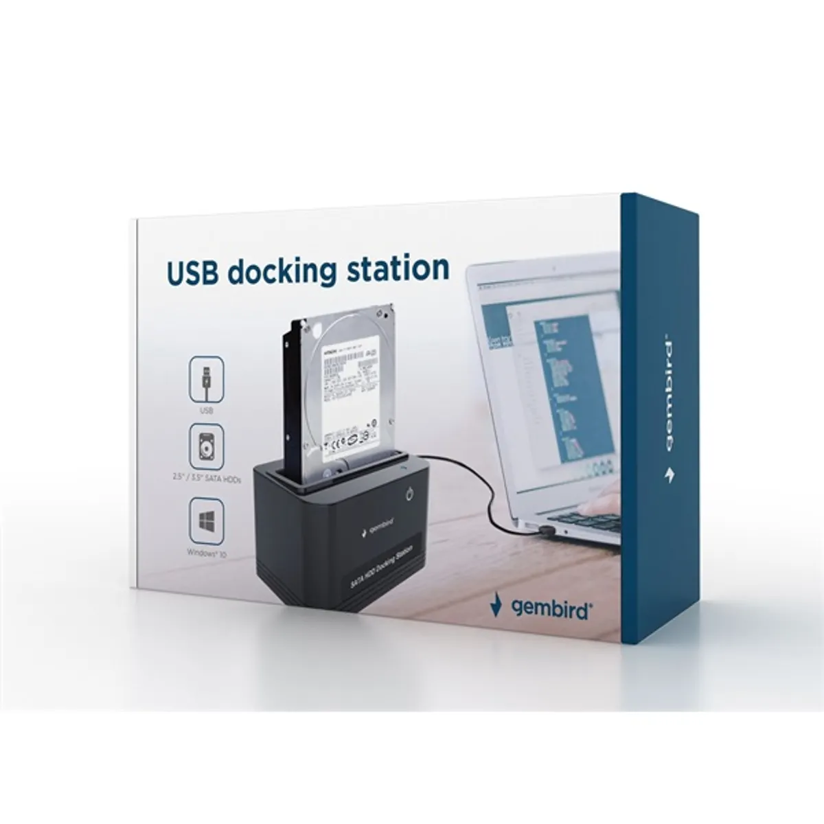 Gembird HD32-U2S-5 HD32-U2S-5 2.5/3.5" SATA3 USB2.0 fekete dokkoló #4