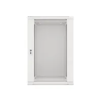 Lanberg WF01-6618-10S 19" 18U SZÉL:600mm MÉLY:600mm MAG:907mm lapraszerelt üvegajtós szürke fali rack szekrény #9
