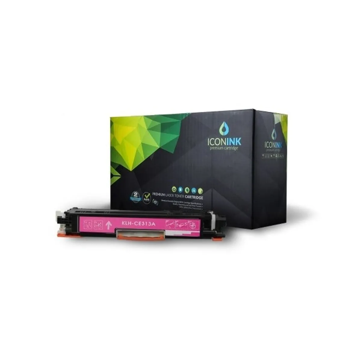 Iconink HP CE313A Canon CRG-129 CRG-329 CRG-429 CRG-529 CRG-729 CRG-929  utángyártott 1000 oldal magenta toner #1