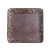 IRIS kerámia tányér virágos lila 21,7cm