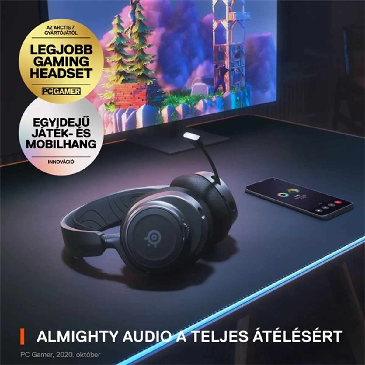 Steelseries Arctis Nova 7 vezeték nélküli fekete gamer headset #6