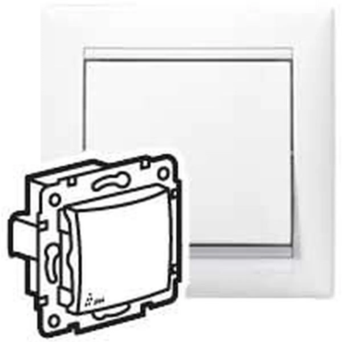 Legrand 774201 Valena fehér IP44 egypólusú kapcsoló #1