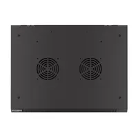 Lanberg WF01-6406-23B 19" 6U SZÉL:600mm MÉLY:450mm MAG:379mm lapraszerelt perforált ajtós fekete fali rack szekrény #7