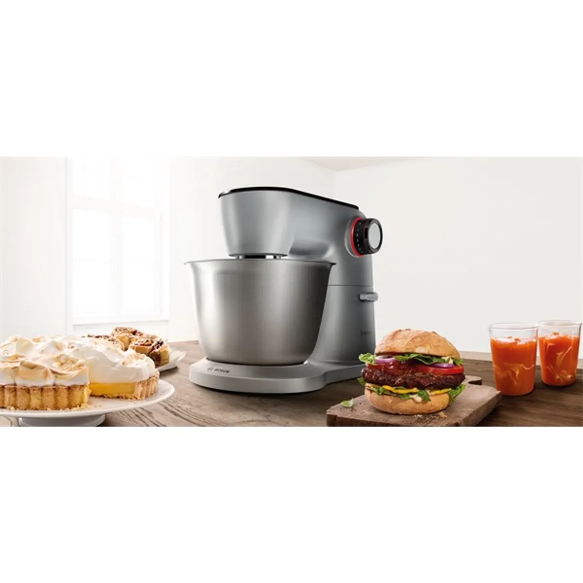 Bosch MUM9B34S27 1400W, 5,5L, inox konyhai robotgép szett #5