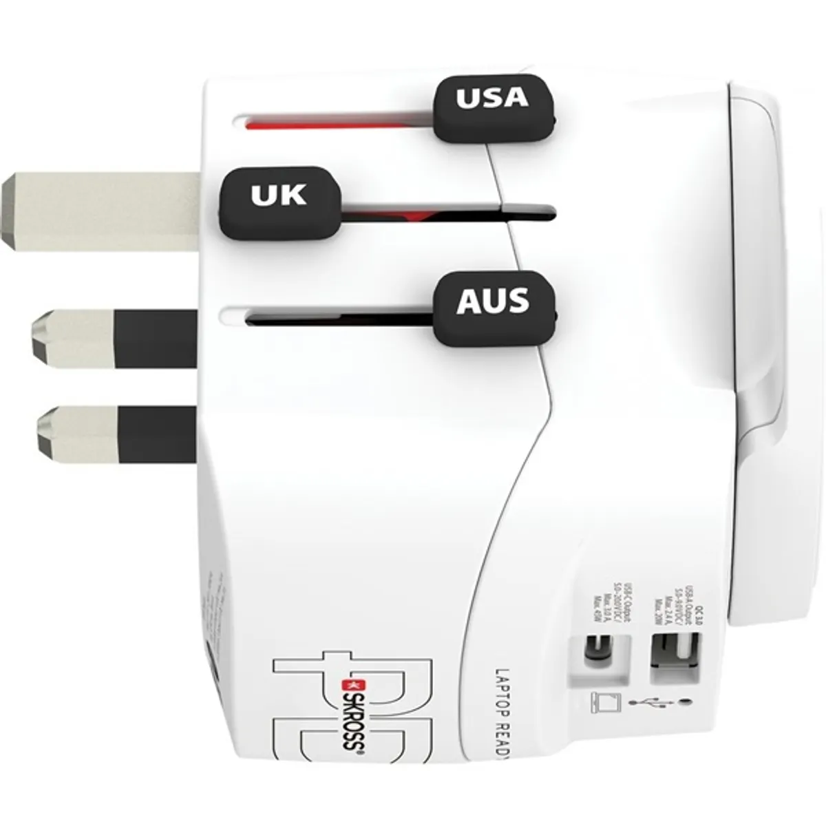 SKROSS 1.302474 PRO Light 45W USB-A/USB-C fehér világutazó adapter + Type-C kábel #3