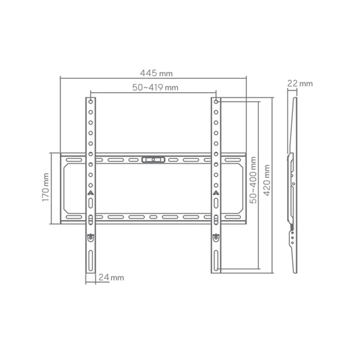 Sbox BL-3744F 75" VESA 400x400 fix fali konzol #4