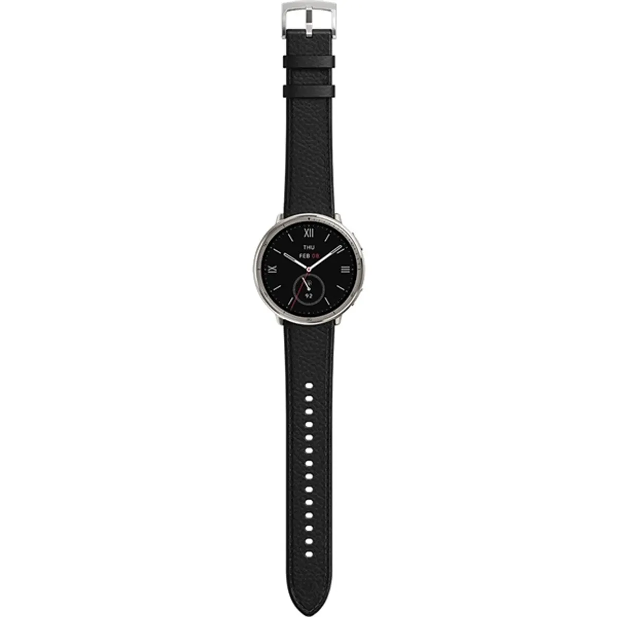 Amazfit Active 2 NFC fekete bőr szíjas okosóra #4