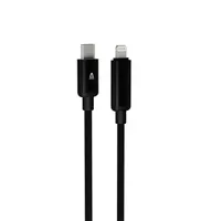 AVAX CB650 PULSEY 0,5m 27W USB-C - Lightning szürke fonott gyorstöltő LED kábel #3