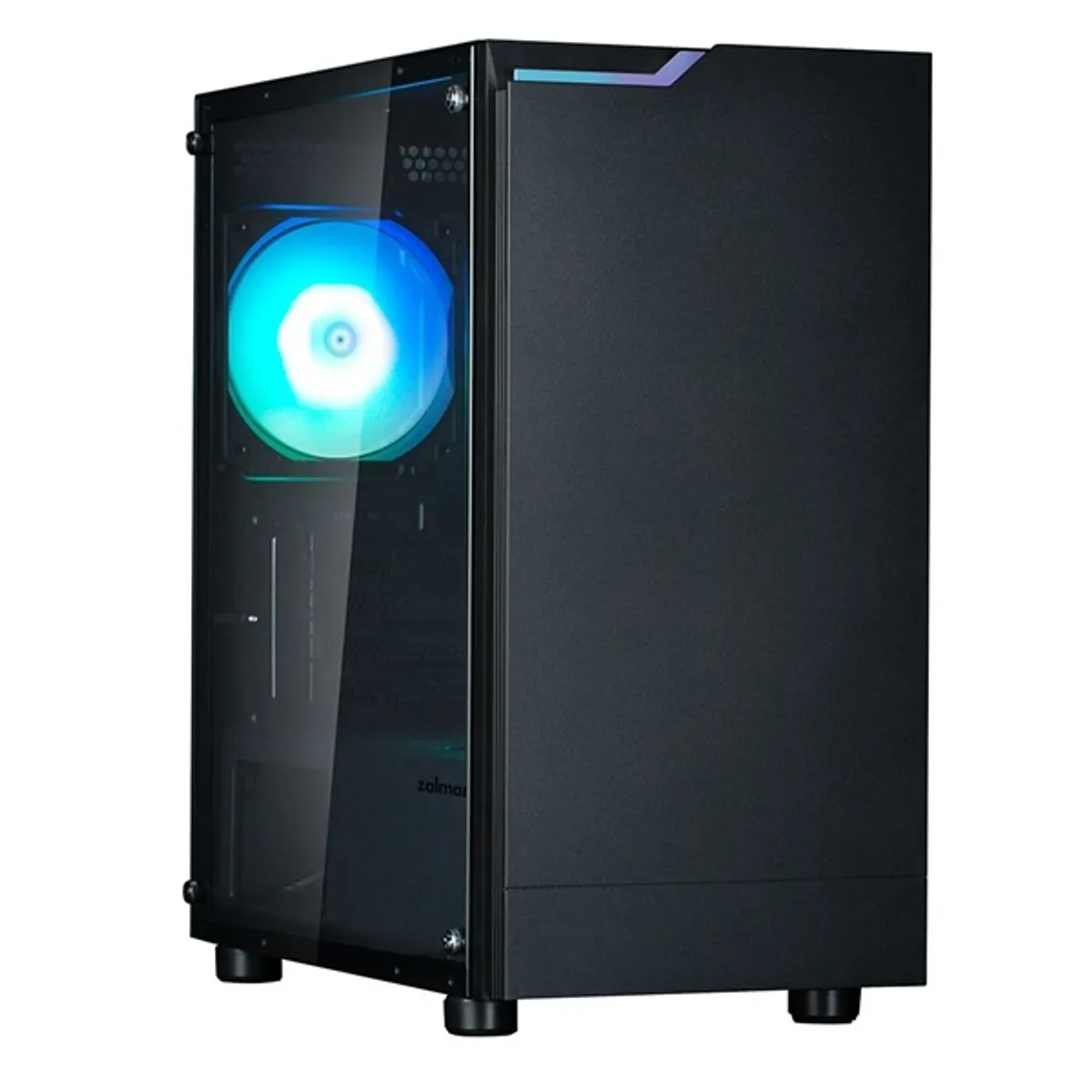 Zalman T4 PLUS Black fekete (táp nélküli) ablakos mATX ház #1