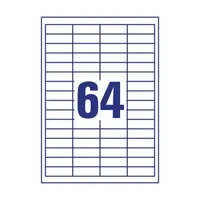 Avery 3667 QP 48,5x16,9mm univerzális 6400db-os fehér etikett #3