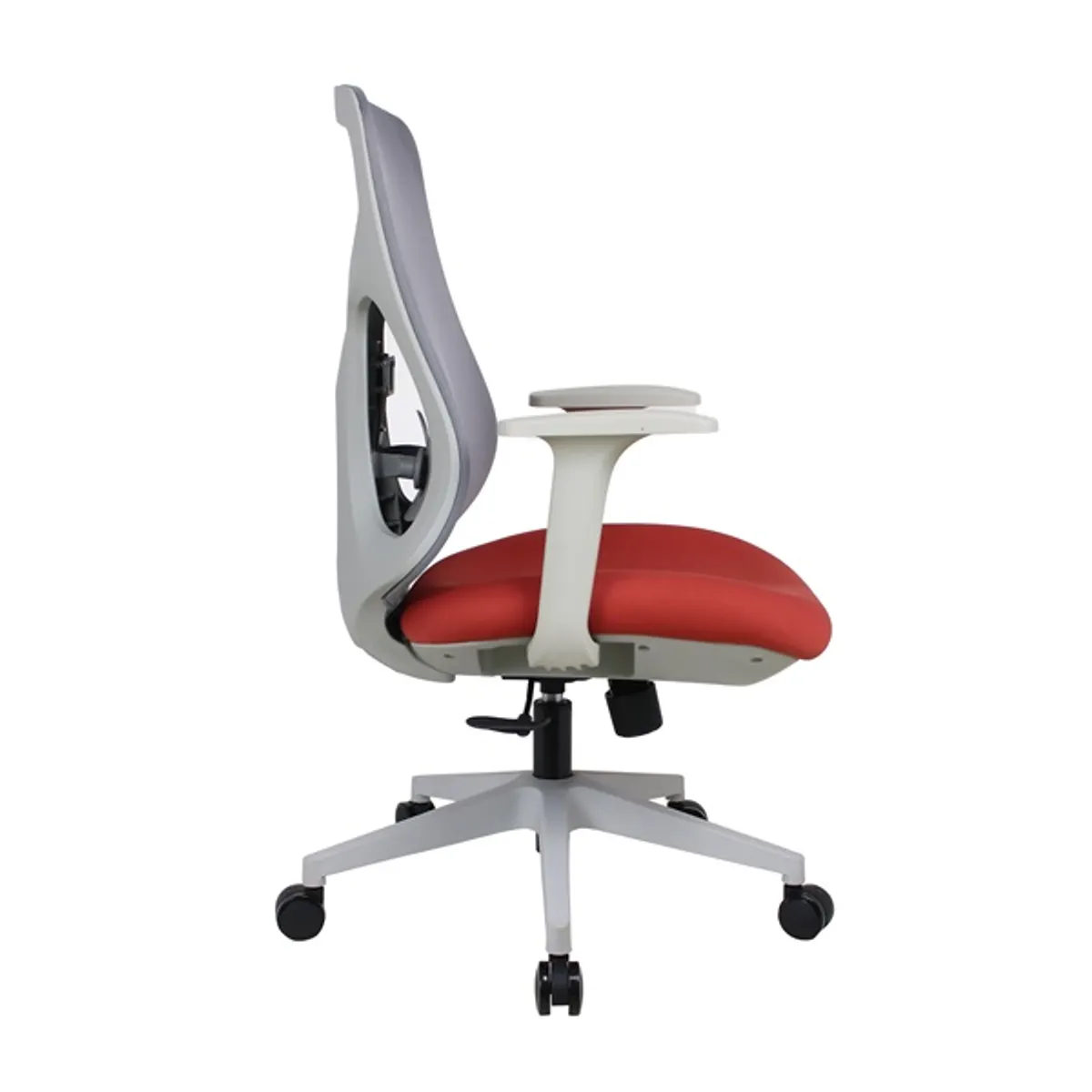 IRISOffice Avalon narancs/szürke ergonómikus, szövet-hálós irodai forgószék háttámasszal #3