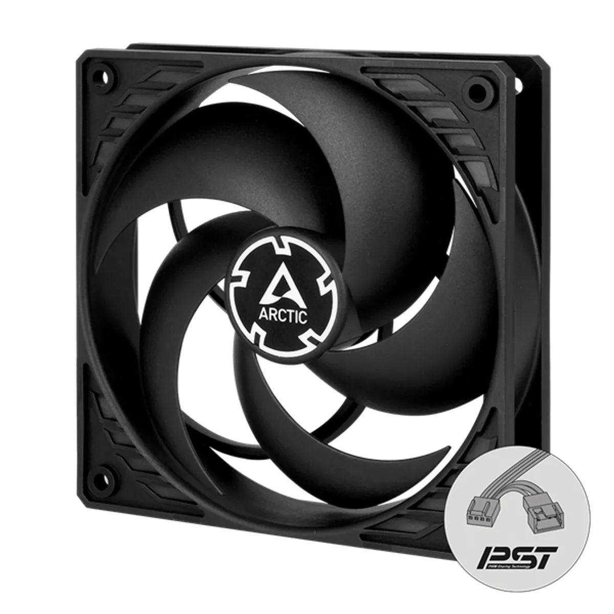 Arctic P12 PWM PST CO 120mm fekete ventilátor #1