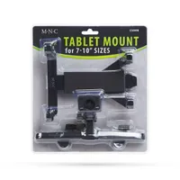 MNC 55009B univerzális 7-10" fekete fejtámlára rögzíthető tablettartó #3